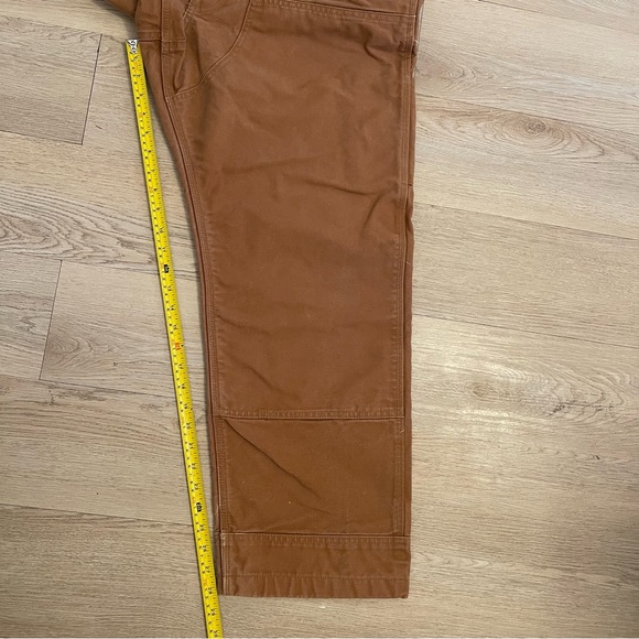 Carhartt Mens Brown Relaxed Fit Workwear R01-M Bib Overalls Pants 38X30 - Picture 10 of 11